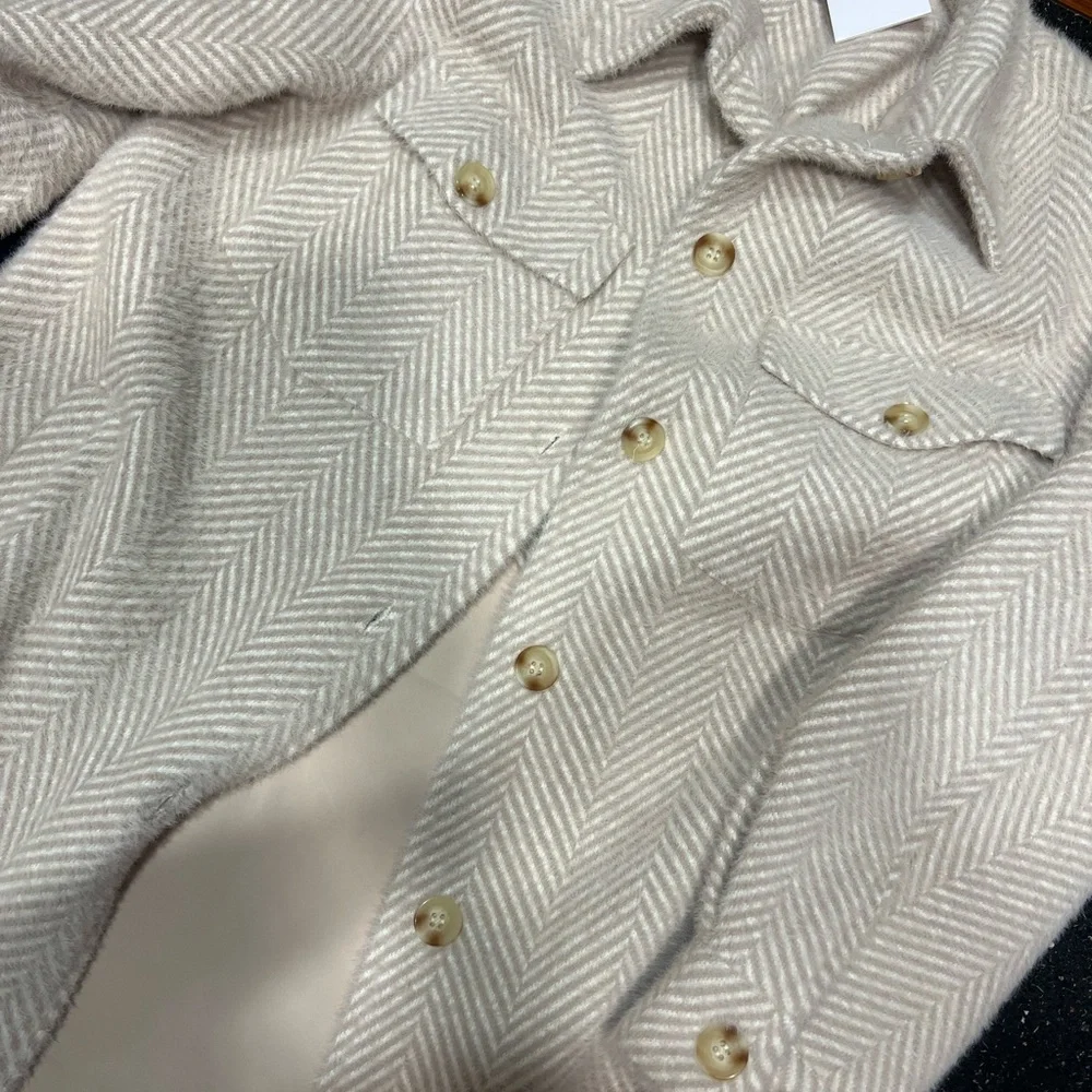 Greylin Fuzzy Long Knit Coat - Picture 5 of 8